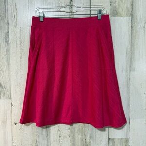 Talbots Bold Pink A-Line Skirt